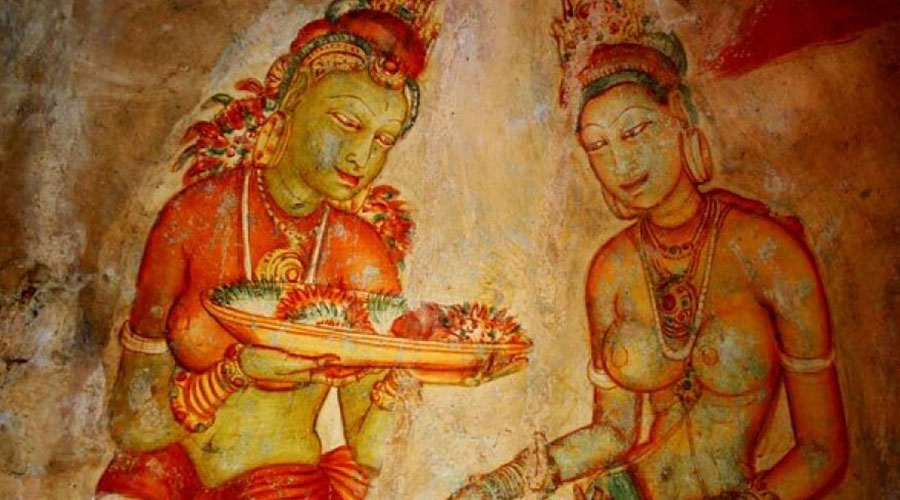Sigiiya Rock frescoes, Sri Lanka